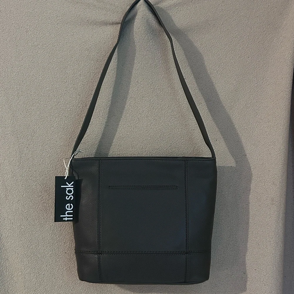 THE SAK Deep Indigo Genuine Leather De Young Hobo Shoulder Bag NWTS